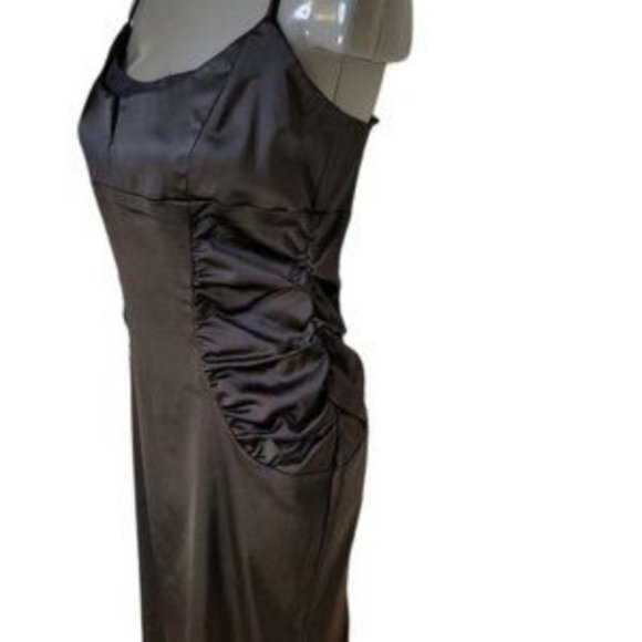 Xscape By Joana Chen Women's Black Sleeveless Back Zip Knee Length Dress Size 14 - Picture 5 of 5